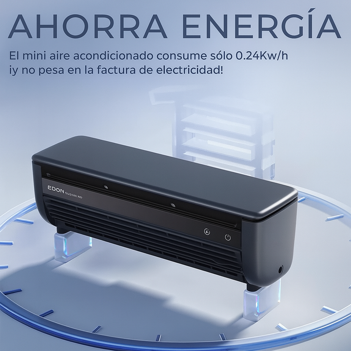 Mini Aire Acondicionado ClimaGo™.  ¡Di Adiós al Calor Intenso y Disfruta de Aire Frío al Instante con Ahorro de Energía!