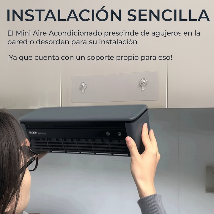 Mini Aire Acondicionado ClimaGo™.  ¡Di Adiós al Calor Intenso y Disfruta de Aire Frío al Instante con Ahorro de Energía!
