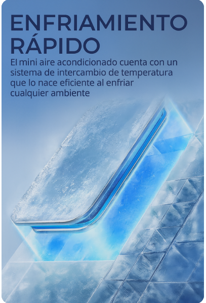 Mini Aire Acondicionado ClimaGo™.  ¡Di Adiós al Calor Intenso y Disfruta de Aire Frío al Instante con Ahorro de Energía!