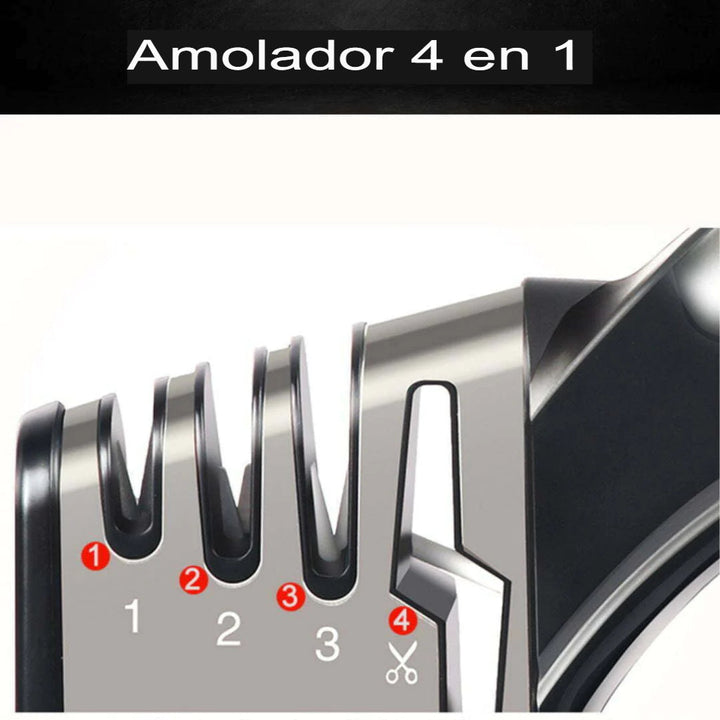 Afilador de cuchillos profesional 4 en 1