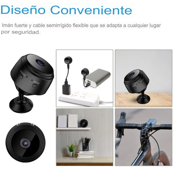 Mini Cámara WiFi HD 1080p Grabadora de Voz Wireless Remota